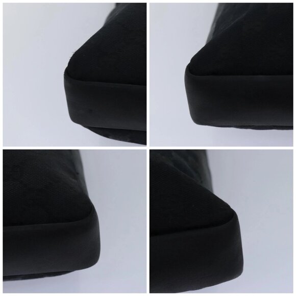 GUCCI Sherry Line GG Canvas Shoulder Bag Black White 001 4094 Auth mr271 - Picture 14 of 16